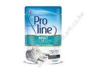 PROLINE Adult Cat Food Pouch ? Duck Chunks IN Jelly 0.1kg