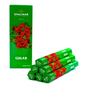 Shalimar Gulab Incense Sticks (Pack of 6)