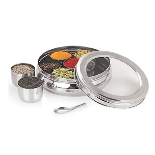 Stainless Steel Spice Tin with See Through Lid 18.5cm
