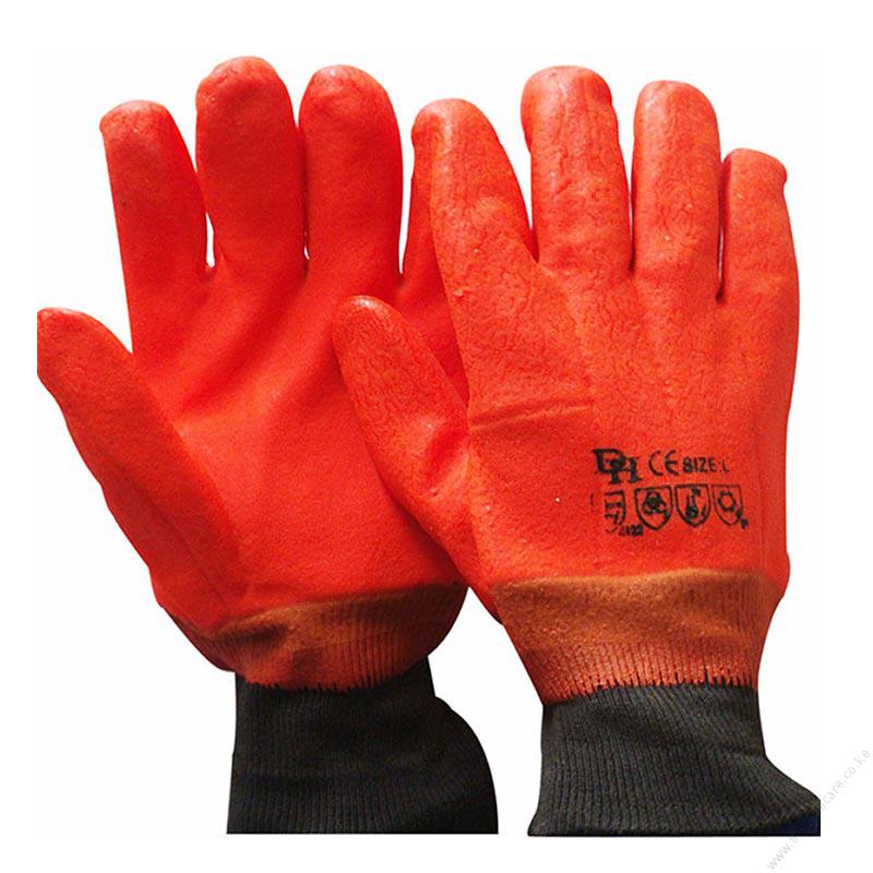 PVC-Knitwrist-Freezer-Gloves