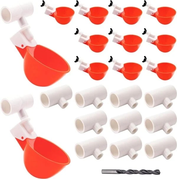 Automatic Poultry Drinker Cups for Hens, Ducks, Quails, Pigeons / Self-Refilling Water Dispenser / Bee Waterer, Bee Watering Station - Image 8
