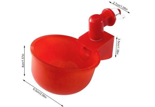 Automatic Poultry Drinker Cups for Hens, Ducks, Quails, Pigeons / Self-Refilling Water Dispenser / Bee Waterer, Bee Watering Station - Image 3