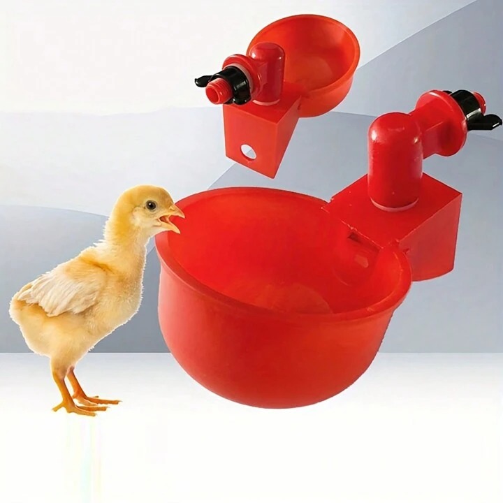 Automatic Poultry Drinker Cups for Hens, Ducks, Quails, Pigeons / Self-Refilling Water Dispenser / Bee Waterer, Bee Watering Station