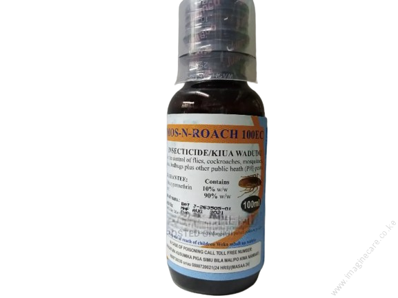 Use Mos-N-Roach 100EC for Cockroaches, Flies, Mosquitoes, Bedbugs, Fleas,Houseflies
