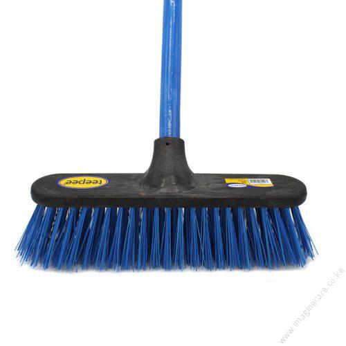 Hard Broom With Handle Cleaning Brush 1pc