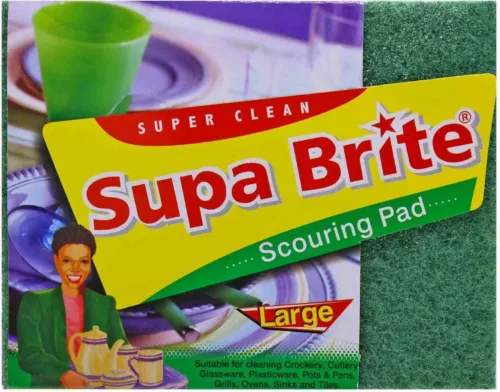 SUPA BRITE SCOURING PAD LARGE 1PK