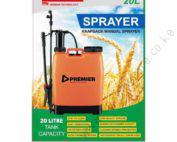 Premier Knapsack Manual Sprayer Yellow 20L
