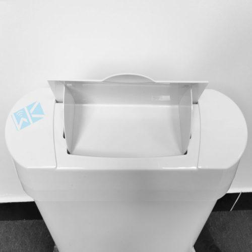 Sanitary Bin White Pedal 22L
