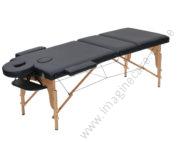 Portable foldable wooden bed massager