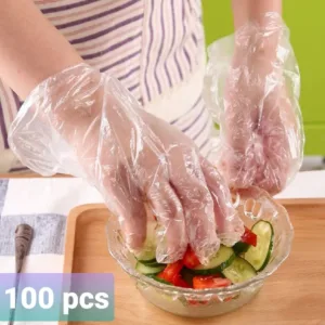 Disposable Polyethylene Gloves 100 Pcs