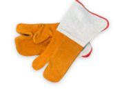 High Heat Oven Mitts Orange Gloves