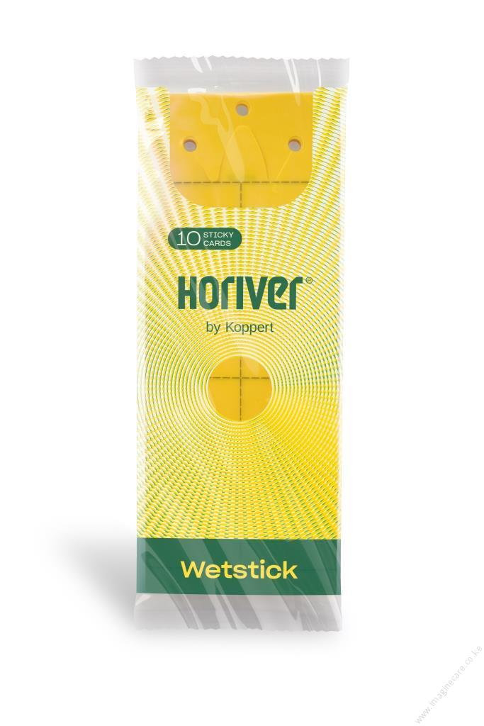 Horiver by Koppert 10 Sticky Cards Wetstick Yellow